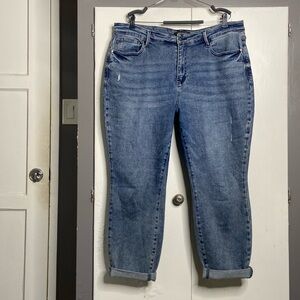 Judy Blue High waist vintage mild destroy slim fit jeans 18w style jb88617